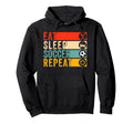 Soccer Lover Soccer Player Eat Sleep Hoodie - Minimalist Print Men Women - T-Shirt, Sweatshirt, Hoodie