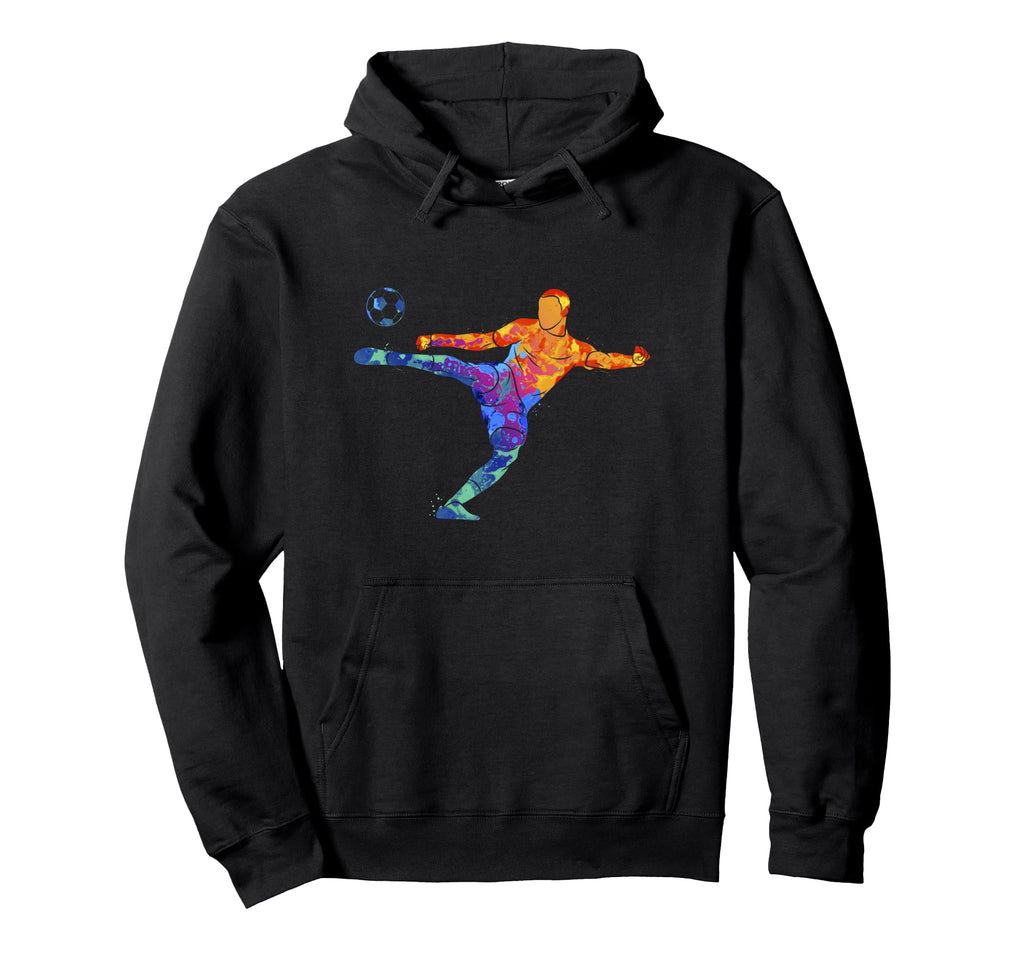Soccer Athlete Sports Drawing Hoodie - Minimalist Print Men Women - T-Shirt, Sweatshirt, Hoodie