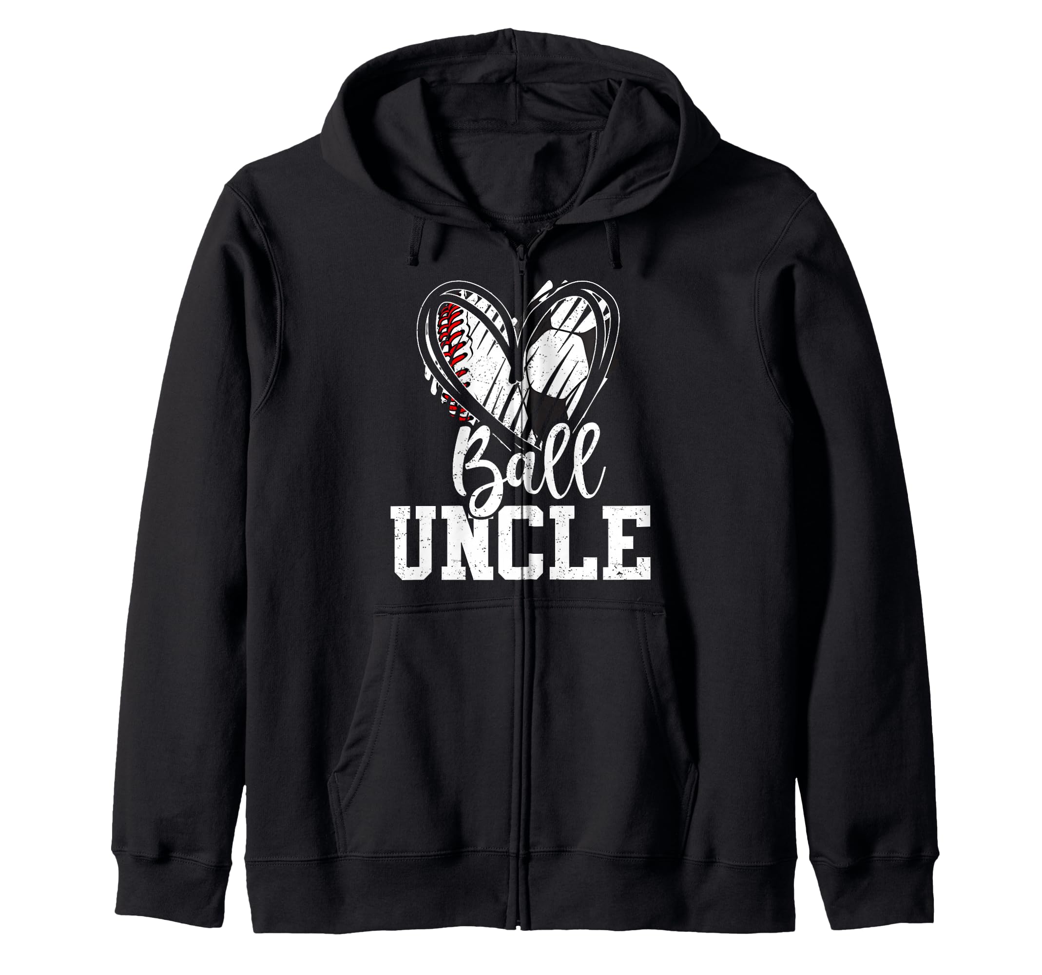Ball Uncle Heart Baseball Soccer Ball Sweatshirt - Aesthetic Graphic Unisex - T-Shirt, Sweatshirt, Hoodie
