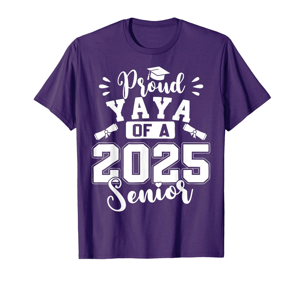 Proud Yaya 2025 Senior Class 2025 T-Shirt - Unique Graphic Unisex - T-Shirt, Sweatshirt, Hoodie