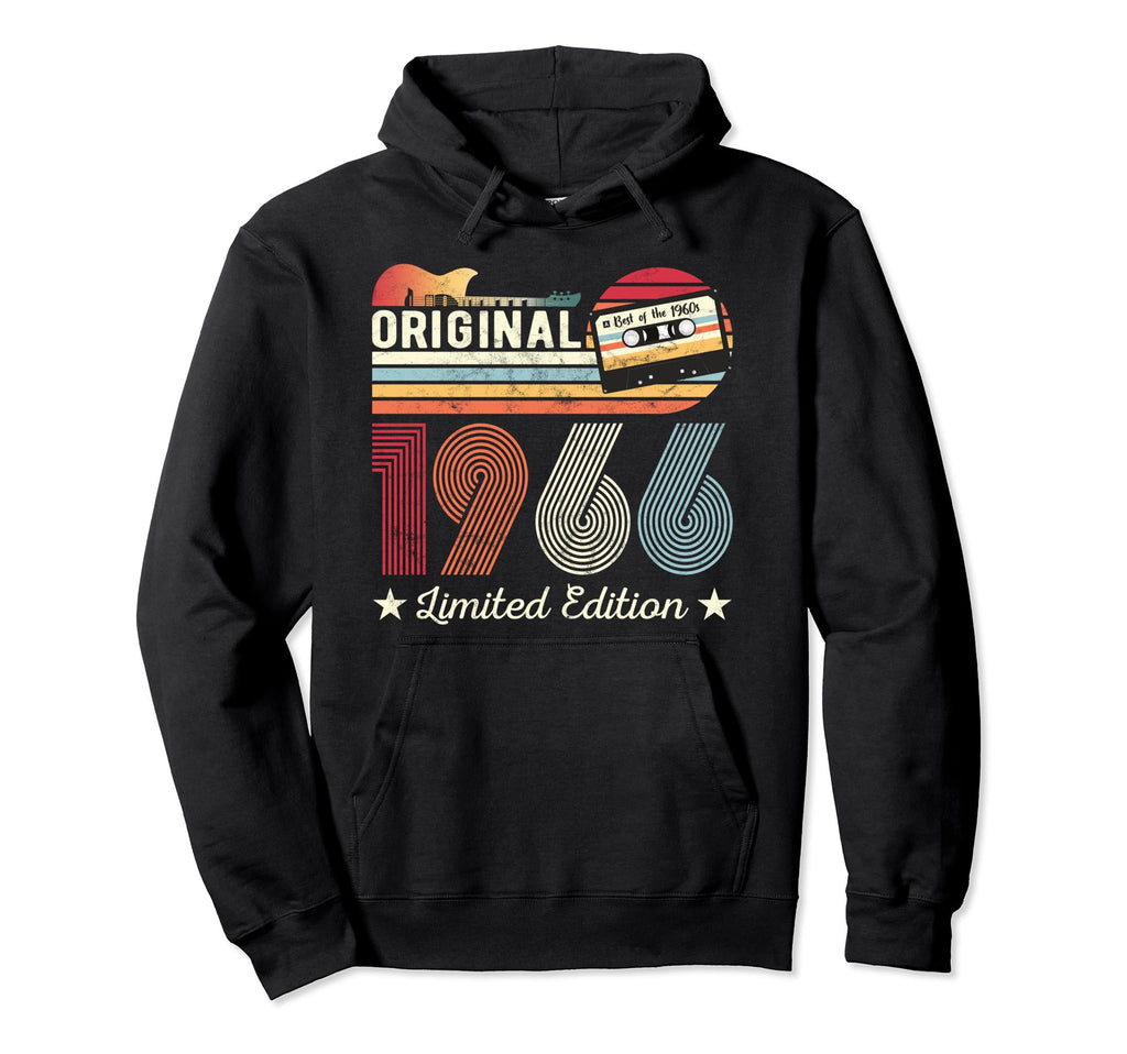 Original 1966 Birthday Guitar Musician Hoodie - Unique Graphic Men Women - T-Shirt, Sweatshirt, Hoodie