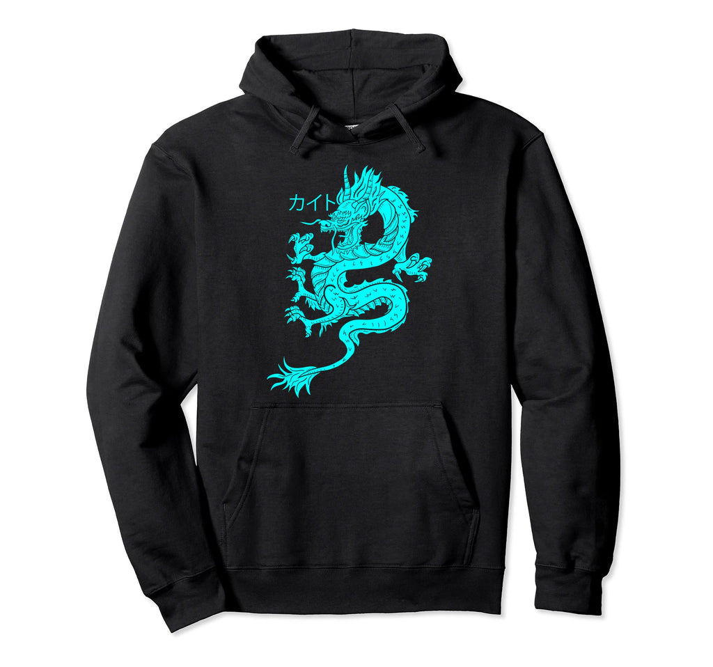 Japan Dragon E Aesthetic E 90S Grunge Hoodie - Fun Novelty Design Men Women - T-Shirt, Sweatshirt, Hoodie