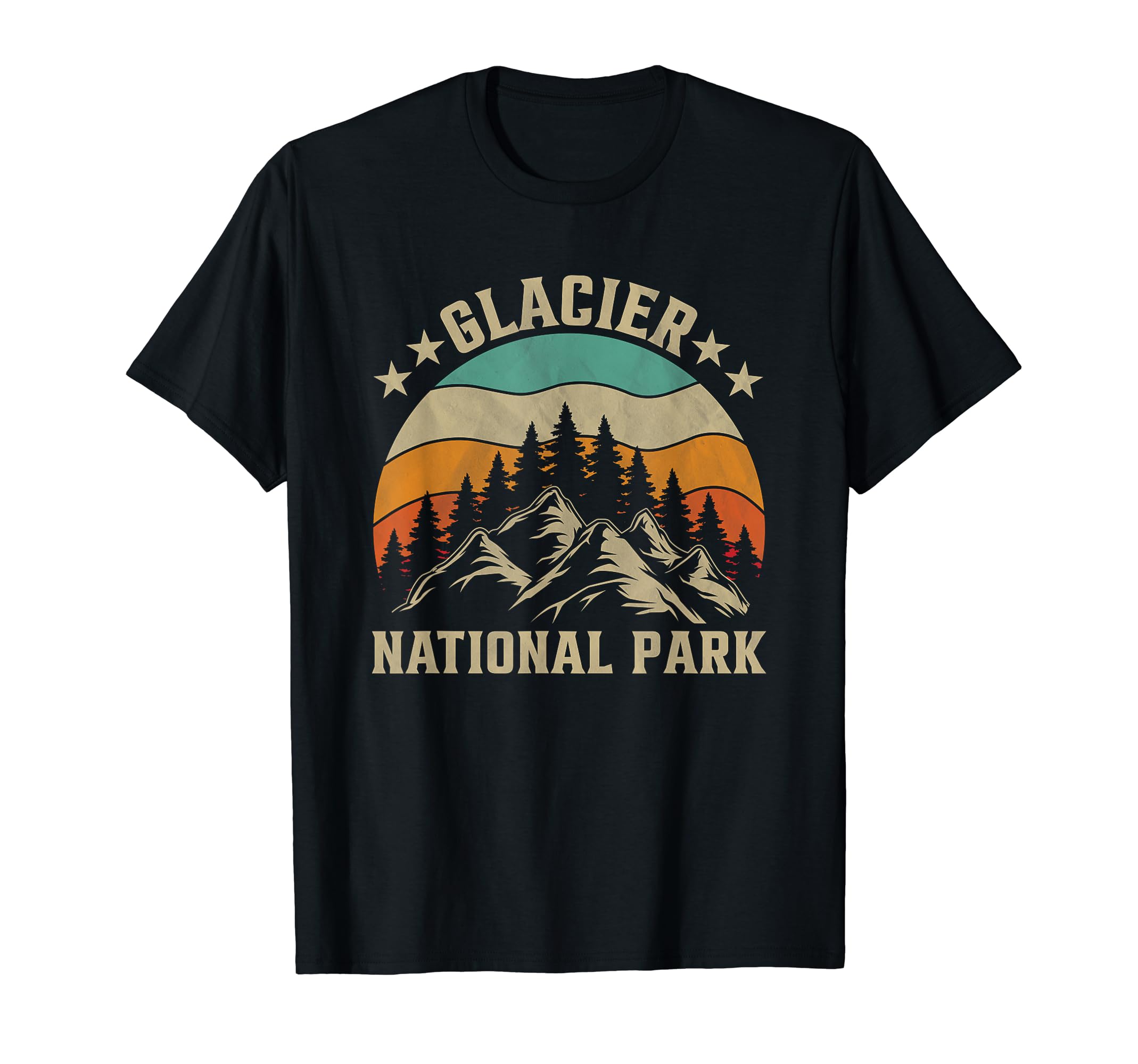 Glacier National Park T-Shirt - Custom Art Print Unisex - T-Shirt, Sweatshirt, Hoodie