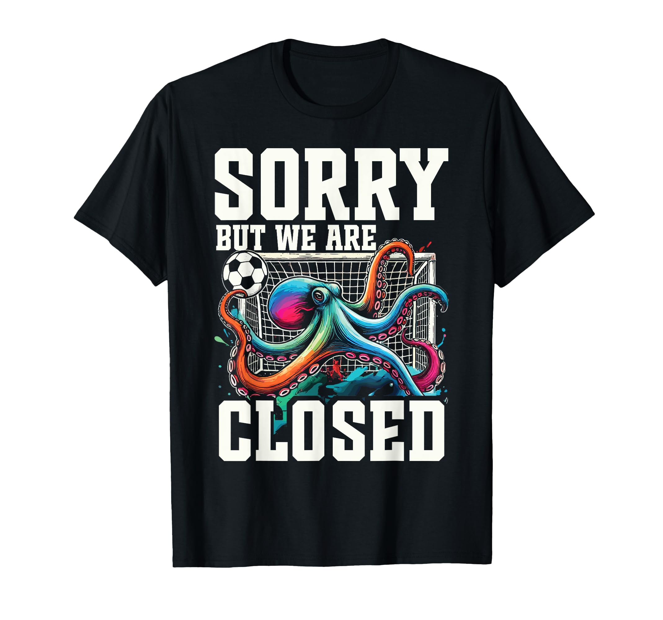 Octopus Soccer Goalie Soccer Player T-Shirt - Aesthetic Graphic Unisex - T-Shirt, Sweatshirt, Hoodie