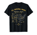 63 National Parks Map Us Park Camping T-Shirt - Unique Graphic Unisex - T-Shirt, Sweatshirt, Hoodie