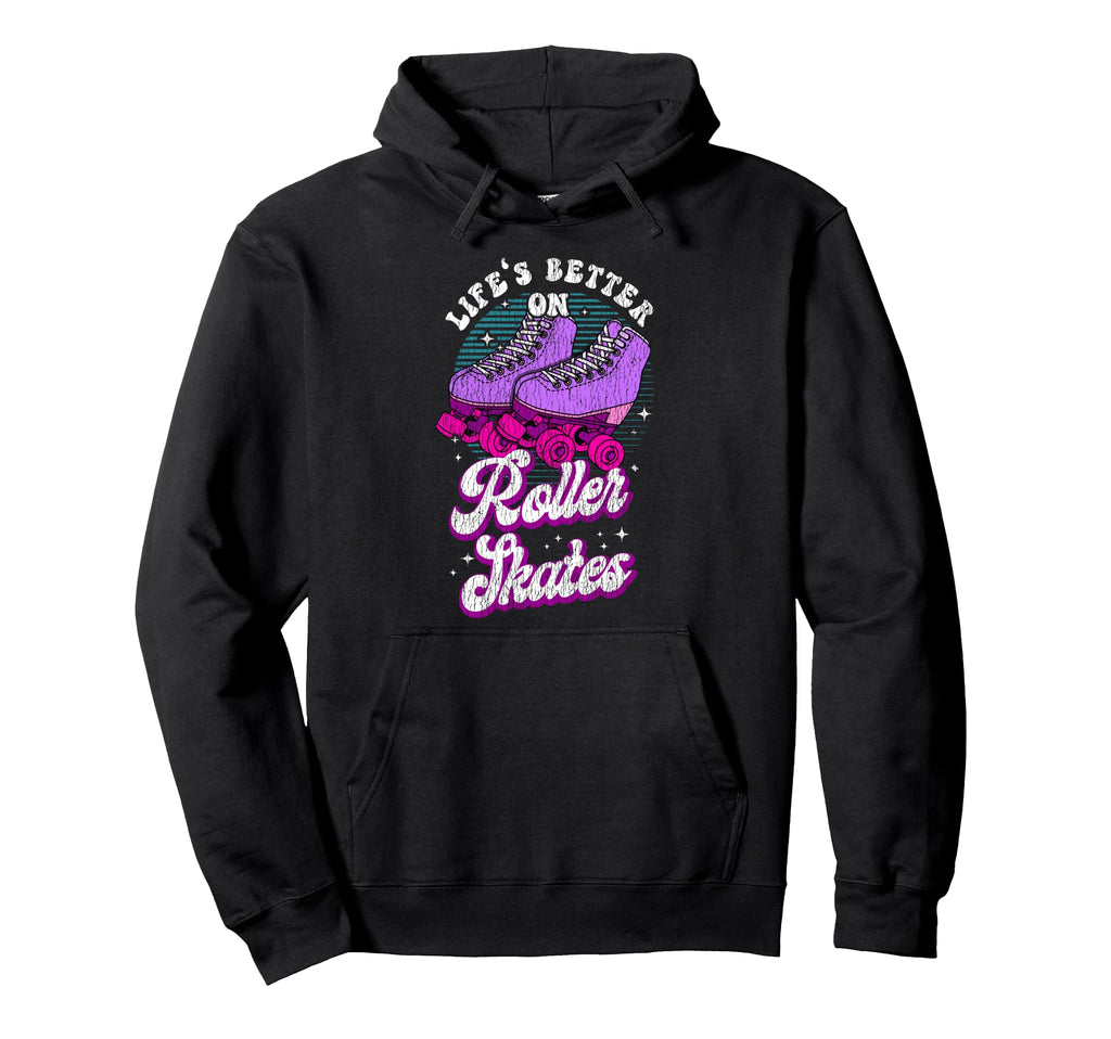 Roller Skating Skate 1970S Hoodie - Unique Graphic Unisex - T-Shirt, Sweatshirt, Hoodie