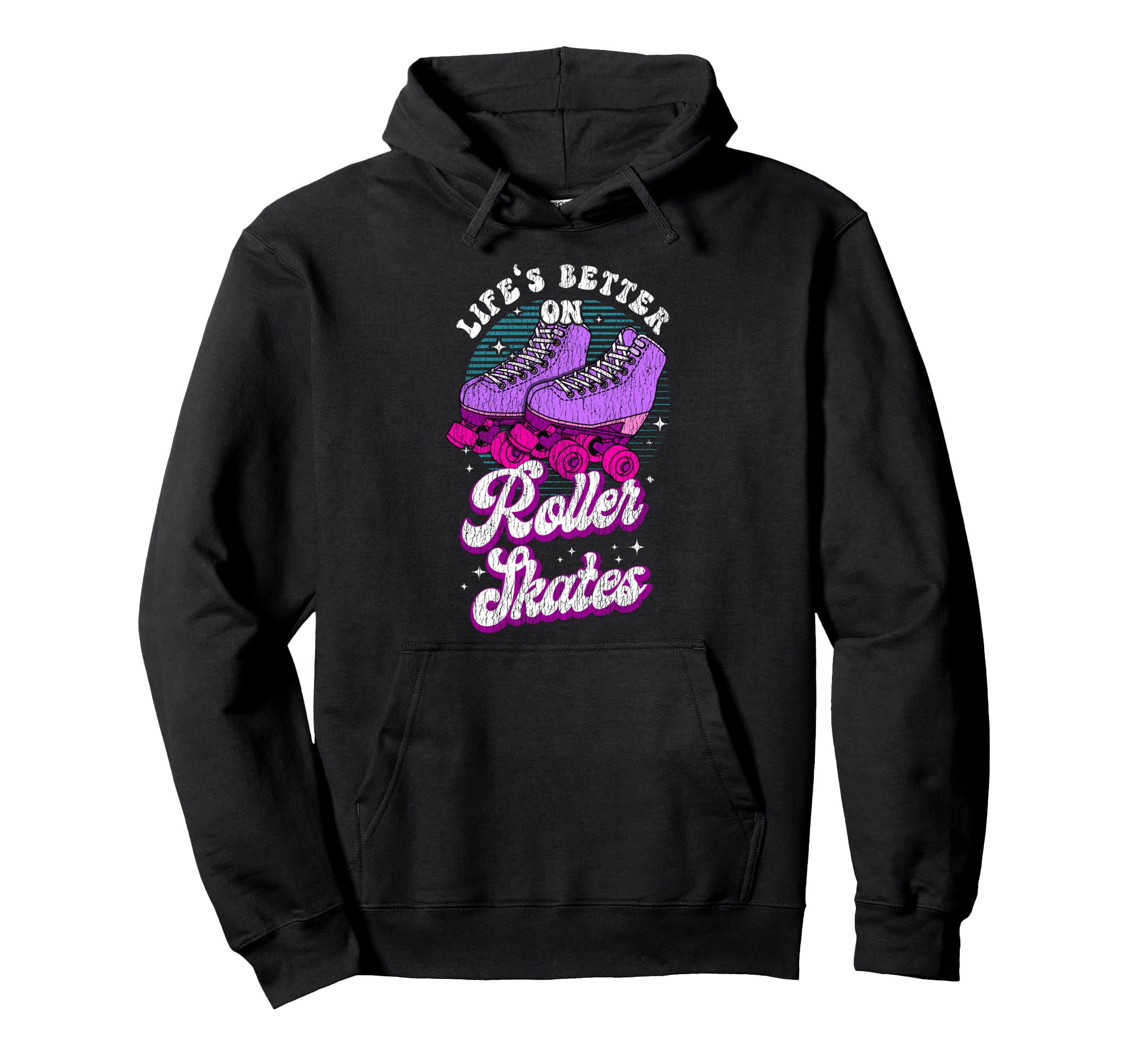 Roller Skating Skate 1970S Hoodie - Unique Graphic Unisex - T-Shirt, Sweatshirt, Hoodie