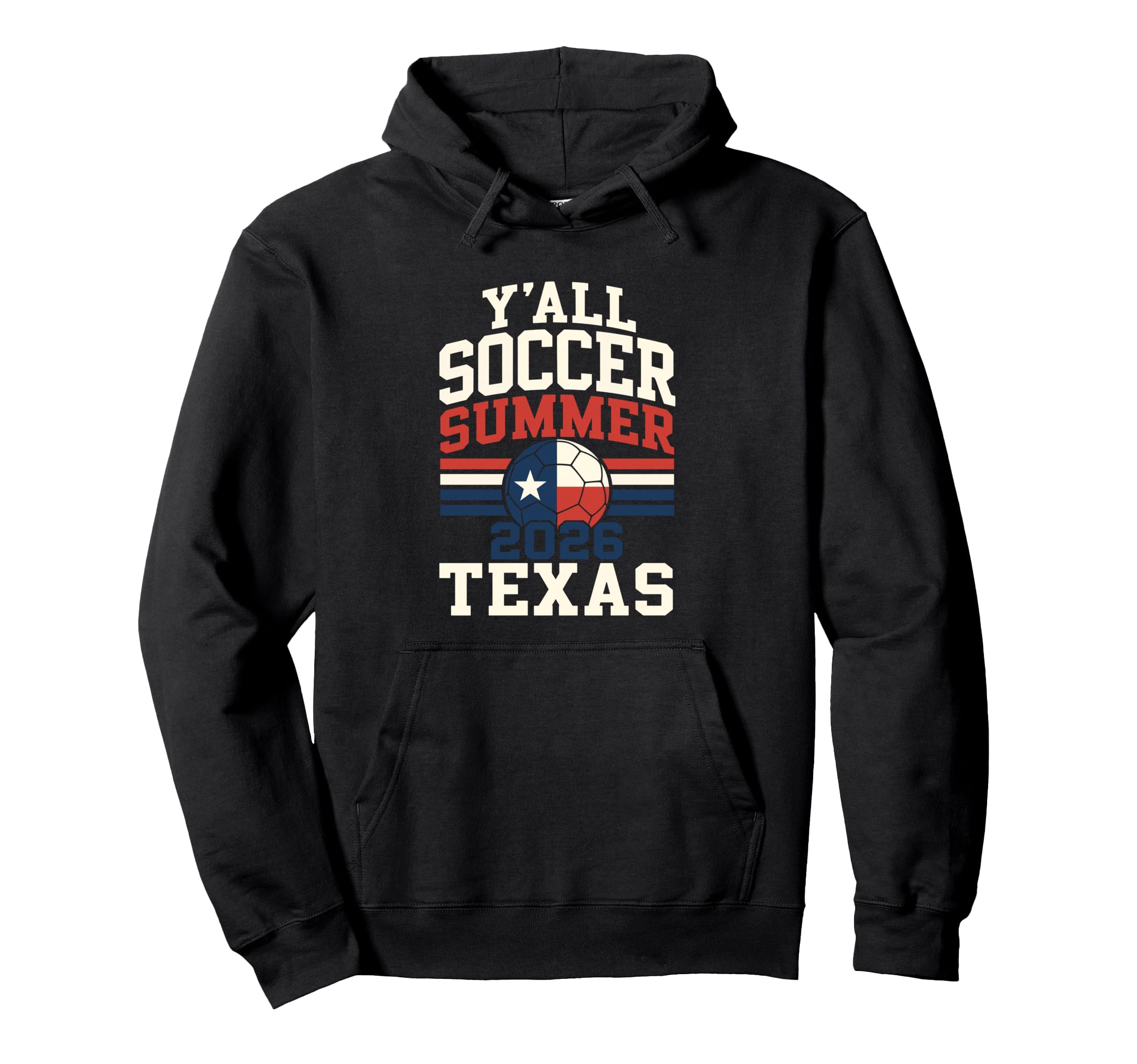 Yall Texas Soccer Summer 2026 Hoodie - Minimalist Print for Adults - T-Shirt, Sweatshirt, Hoodie
