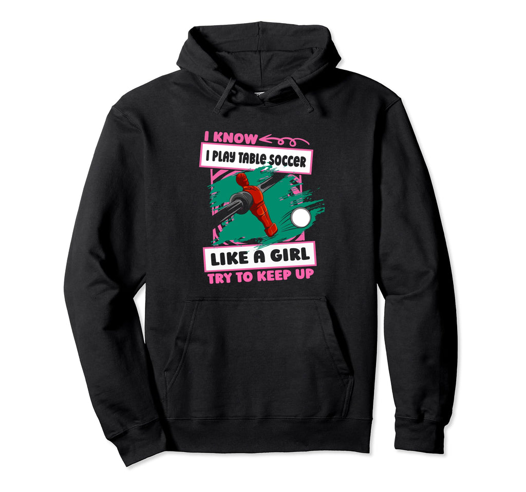 Foosball Kicker Table Soccer Hoodie - Custom Art Print Men Women - T-Shirt, Sweatshirt, Hoodie