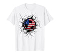 American Flag Soccer Ball Usa T-Shirt - Casual Everyday Wear for Adults - T-Shirt, Sweatshirt, Hoodie