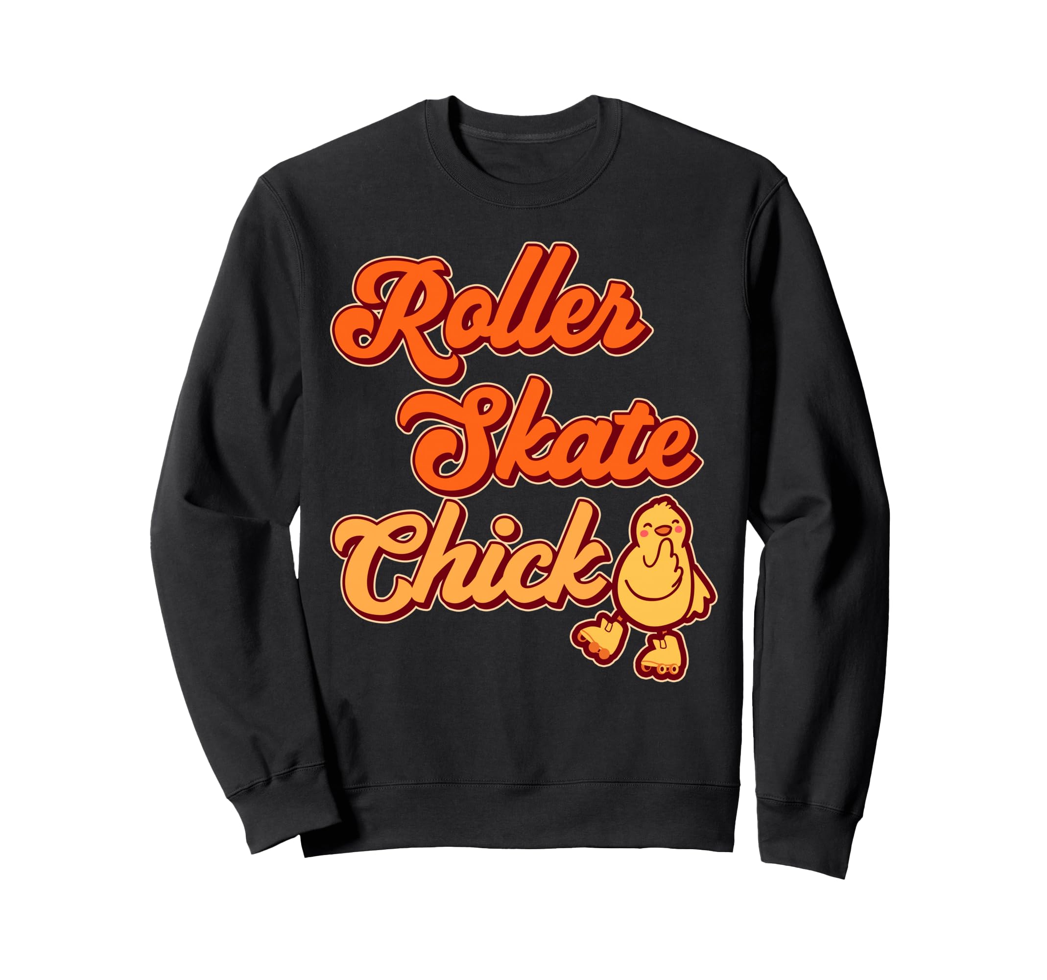 Roller Skating Skate 1970S Chicken Sweatshirt - Novelty Apparel Men Women - T-Shirt, Sweatshirt, Hoodie