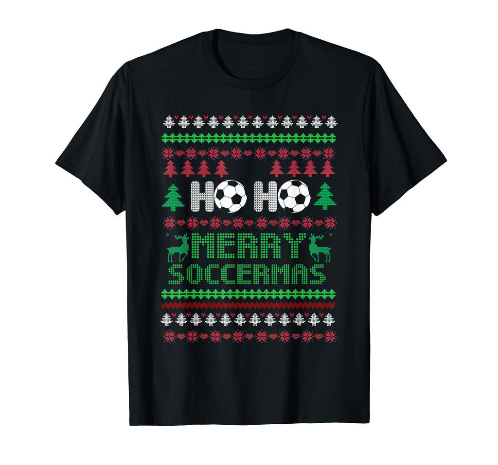 Soccer Goalkeeper Holiday Santa Claus T-Shirt - Graphic Print Unisex - T-Shirt, Sweatshirt, Hoodie