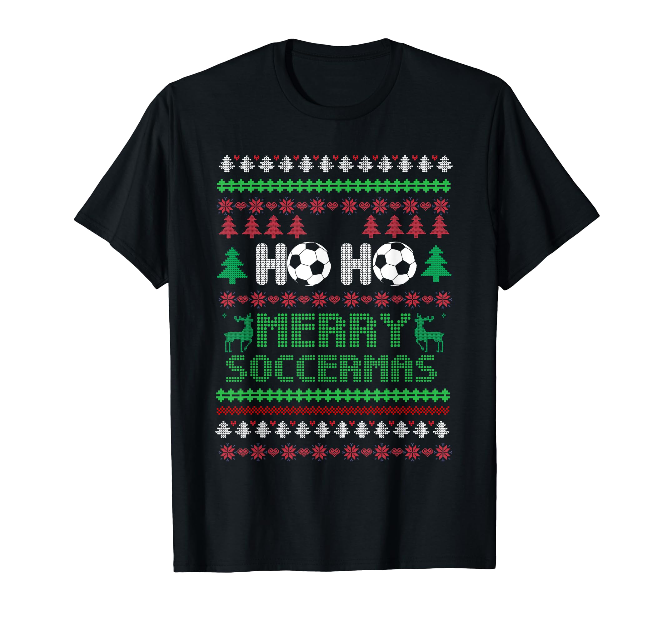 Soccer Goalkeeper Holiday Santa Claus T-Shirt - Graphic Print Unisex - T-Shirt, Sweatshirt, Hoodie