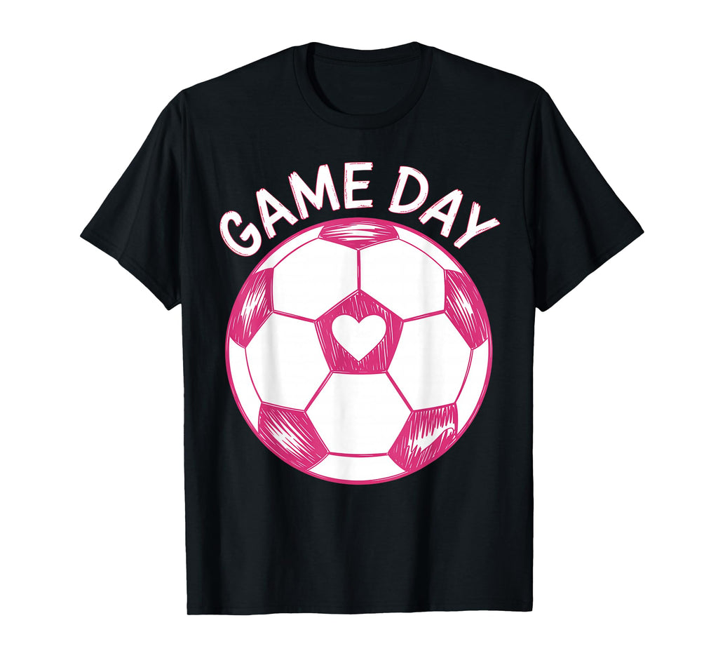 Womens Soccer Game Day Ladies Heart T-Shirt - Fun Novelty Design Men Women - T-Shirt, Sweatshirt, Hoodie