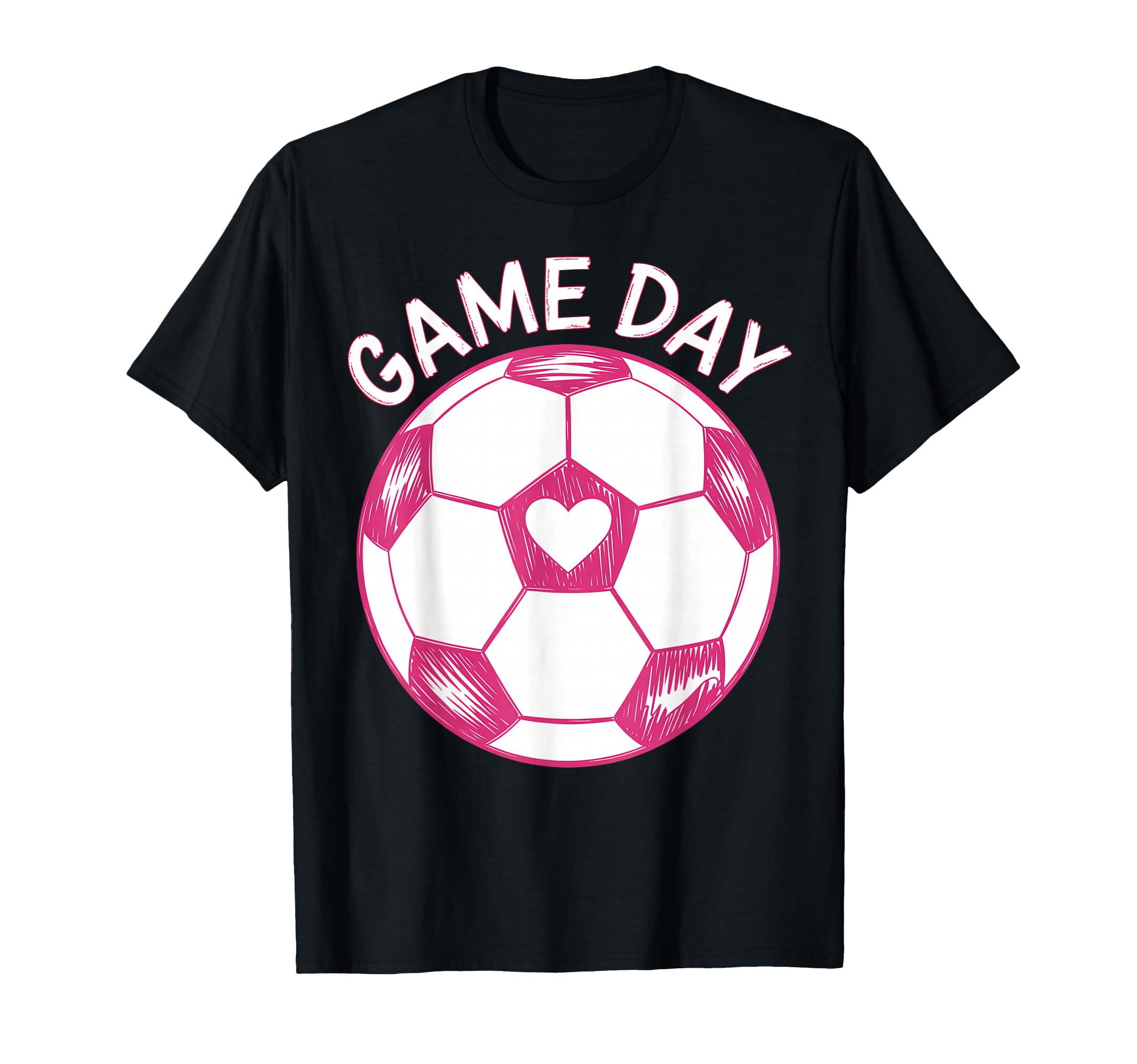Womens Soccer Game Day Ladies Heart T-Shirt - Fun Novelty Design Men Women - T-Shirt, Sweatshirt, Hoodie