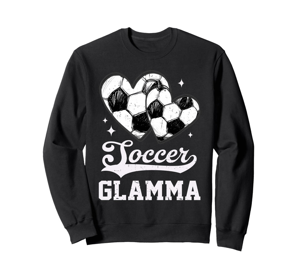 Soccer Heart Glamma Soccer Player Sweatshirt - Graphic Print Unisex - T-Shirt, Sweatshirt, Hoodie