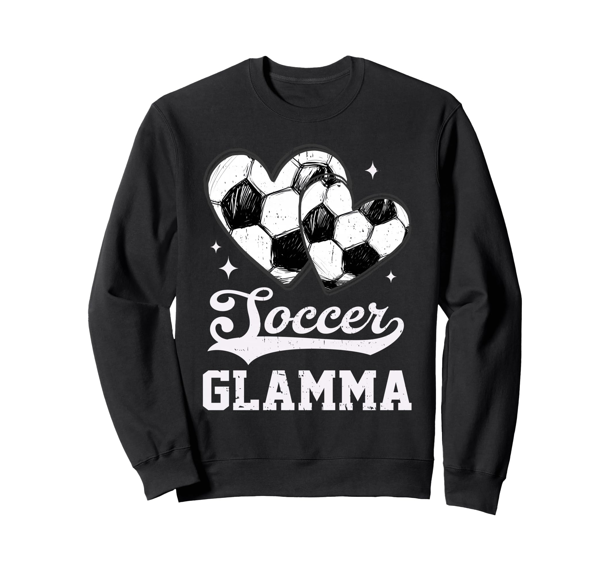 Soccer Heart Glamma Soccer Player Sweatshirt - Graphic Print Unisex - T-Shirt, Sweatshirt, Hoodie