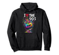 90S Music Notes Cassette Tape Music Hoodie - Fun Novelty Design for Adults - T-Shirt, Sweatshirt, Hoodie