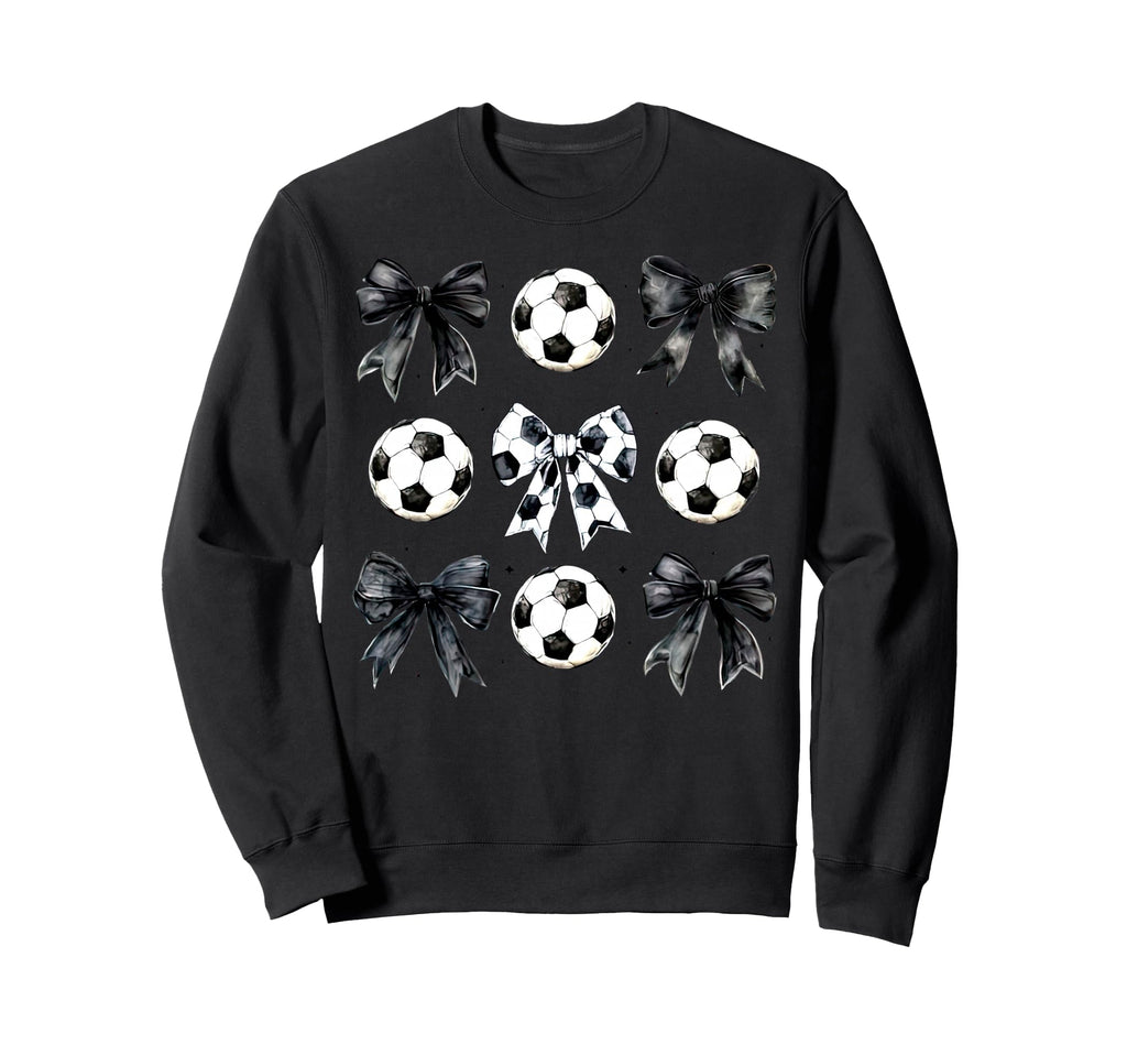 Soccer Bow Game Day Mama Soccer Mothers Sweatshirt - Unique Graphic Unisex - T-Shirt, Sweatshirt, Hoodie