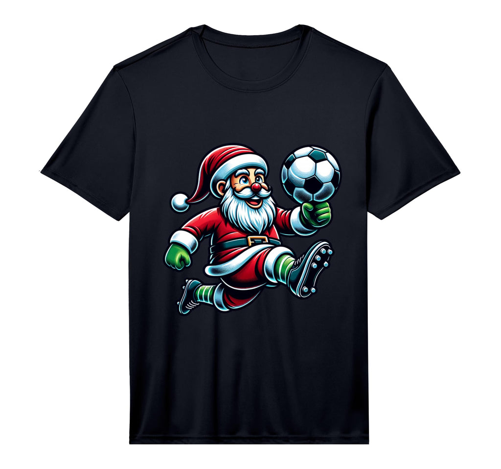 Soccer Santa Holiday Soccer Player T-Shirt - Casual Everyday Wear Unisex - T-Shirt, Sweatshirt, Hoodie