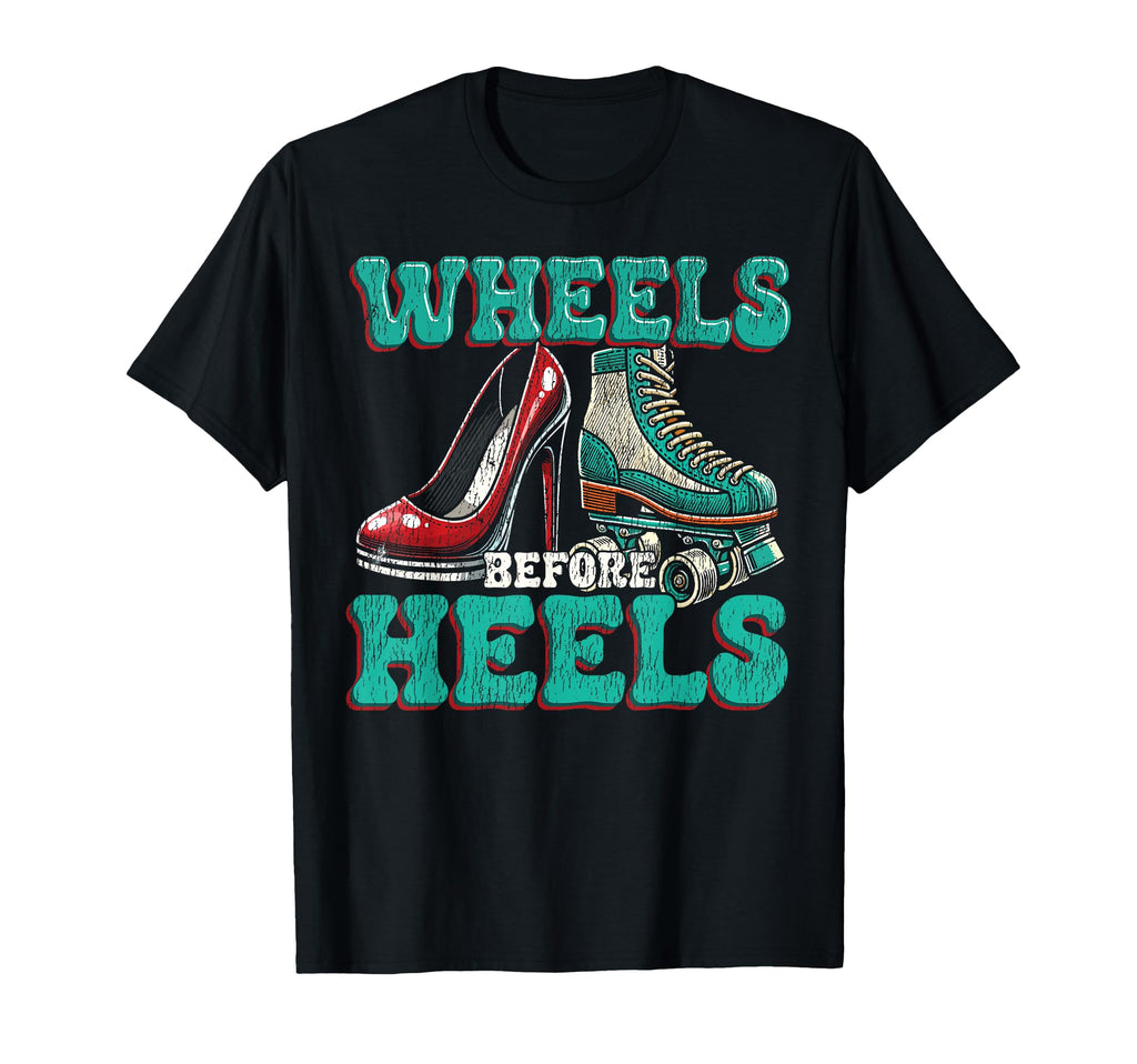 Roller Skating Skate 1970S Wheels Before T-Shirt - Novelty Apparel Unisex - T-Shirt, Sweatshirt, Hoodie