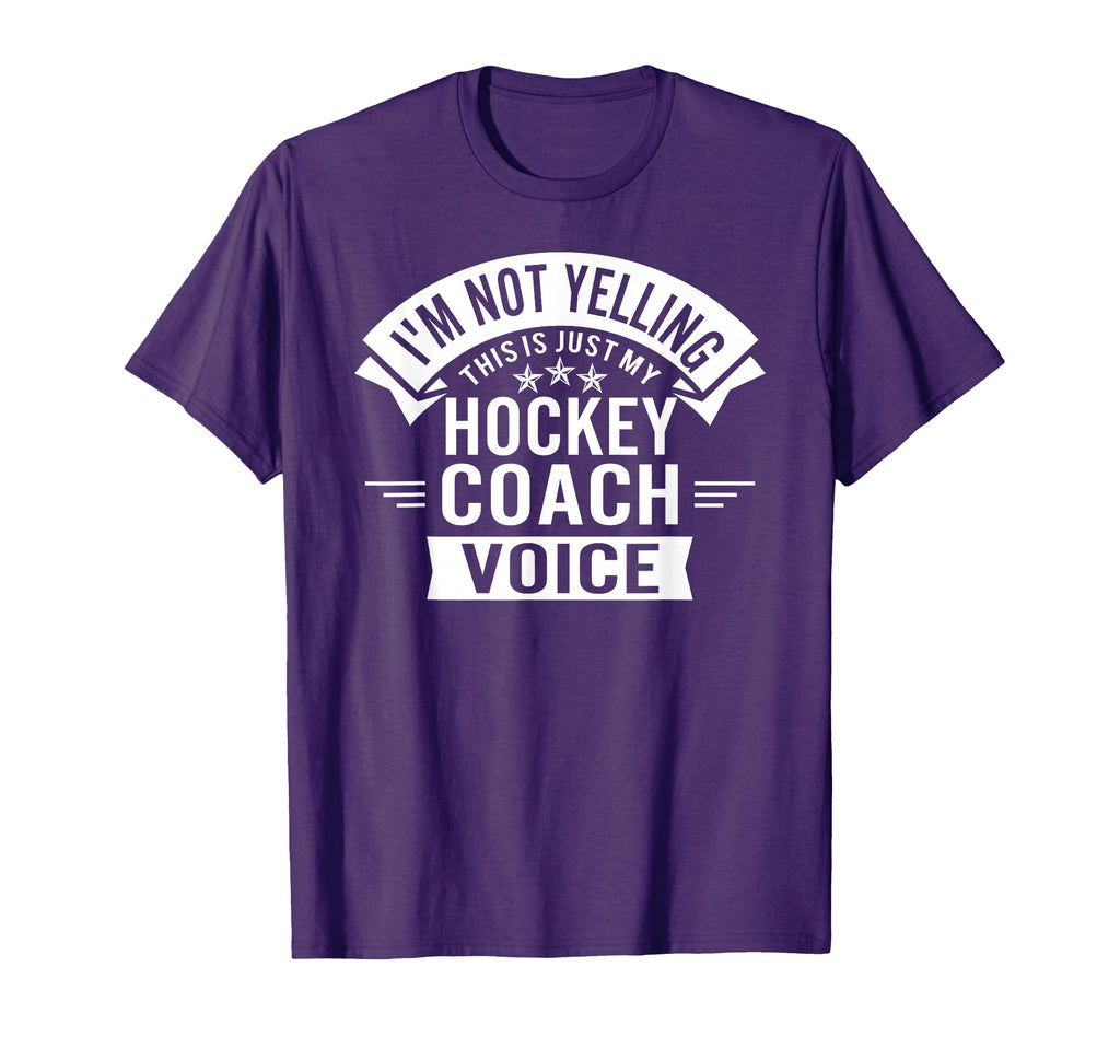 Im Not Yelling This Is Just My Hockey T-Shirt - Minimalist Print Men Women - T-Shirt, Sweatshirt, Hoodie