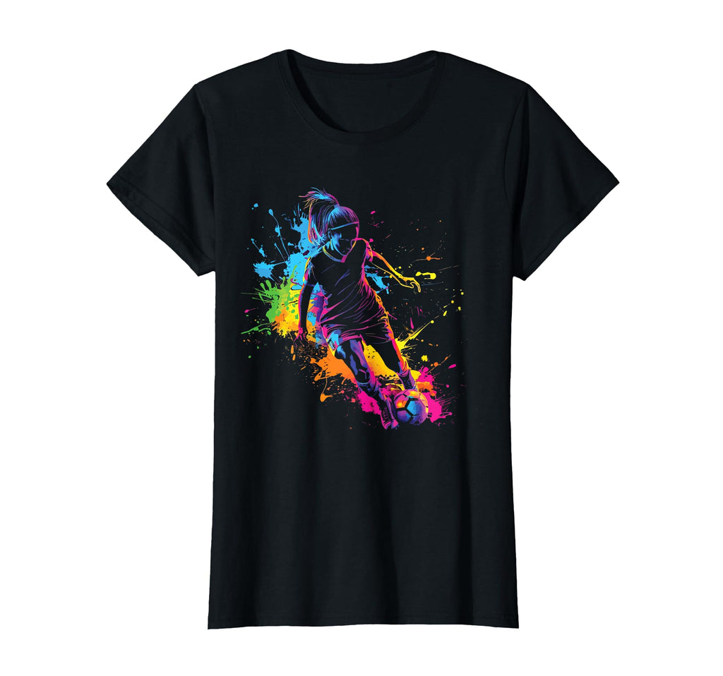 Ball Game Football Paint Splash T-Shirt - Aesthetic Graphic for Adults - T-Shirt, Sweatshirt, Hoodie
