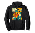 Bold Floral Pattern Nostalgic Hoodie - Graphic Print Unisex - T-Shirt, Sweatshirt, Hoodie
