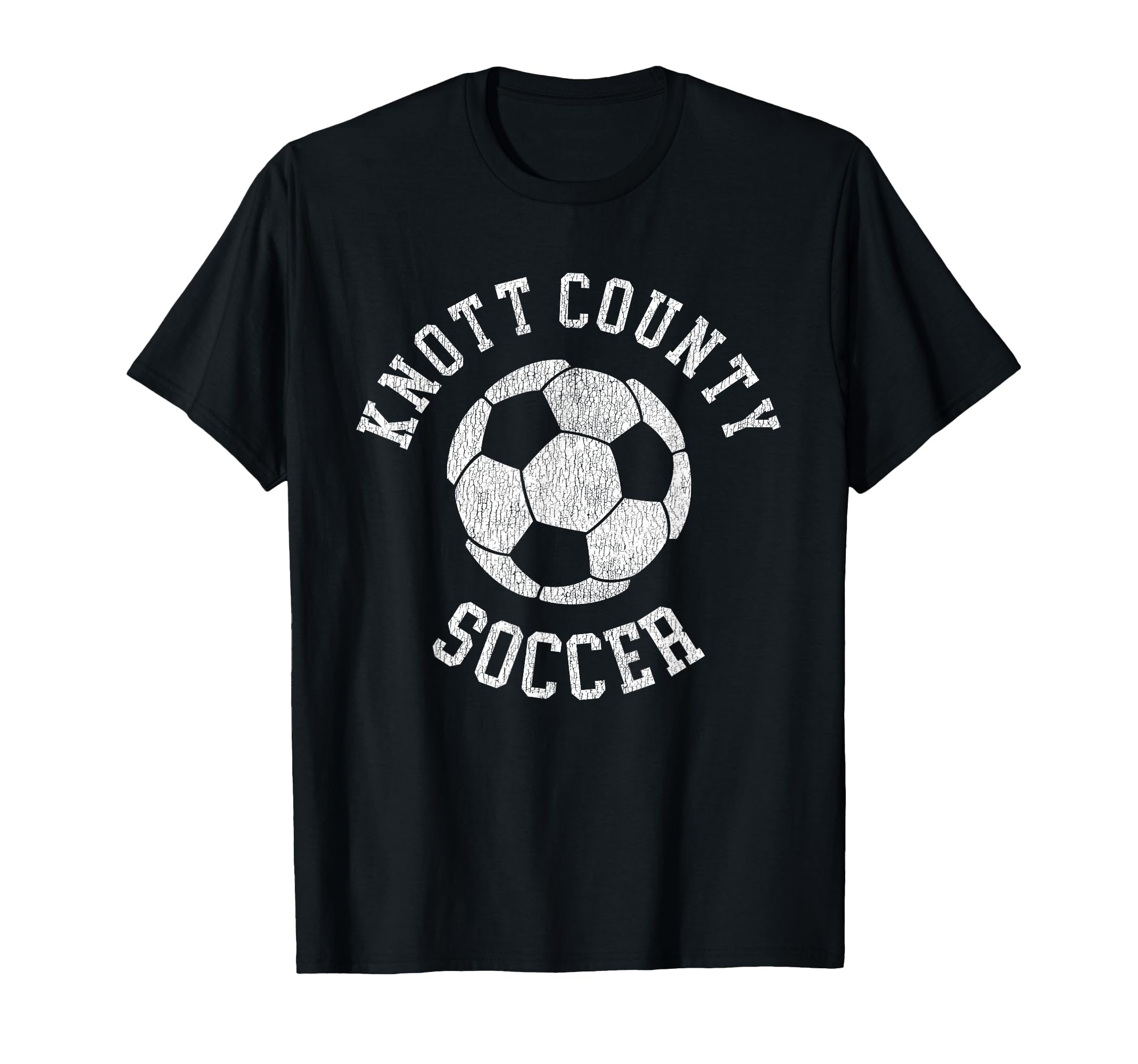Knott County Soccer Distressed 90S T-Shirt - Novelty Apparel for Adults - T-Shirt, Sweatshirt, Hoodie
