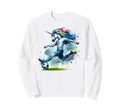 Footballer Unicorn Fans Soccer Team Sweatshirt - Unique Graphic for Adults - T-Shirt, Sweatshirt, Hoodie