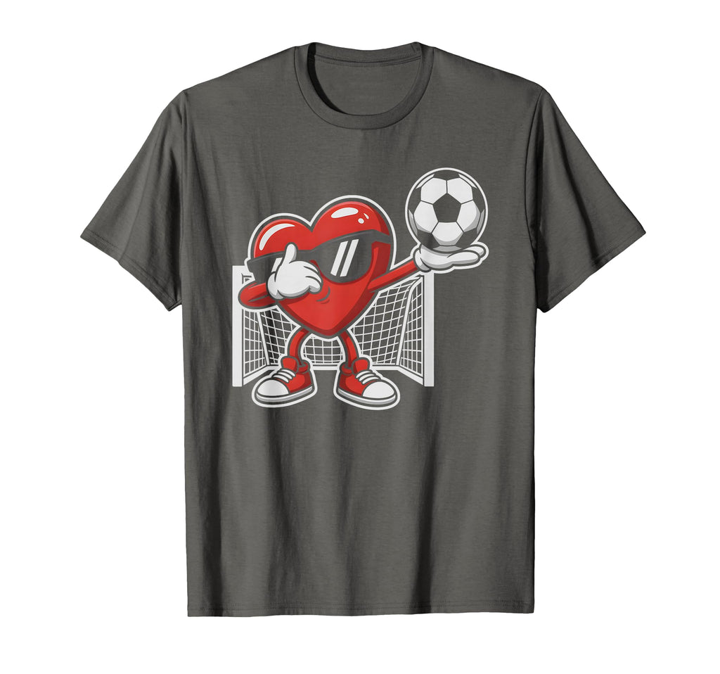 Kawaii Soccer Heart Love Dabbing T-Shirt - Casual Everyday Wear Unisex - T-Shirt, Sweatshirt, Hoodie