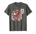 Kawaii Soccer Heart Love Dabbing T-Shirt - Casual Everyday Wear Unisex - T-Shirt, Sweatshirt, Hoodie