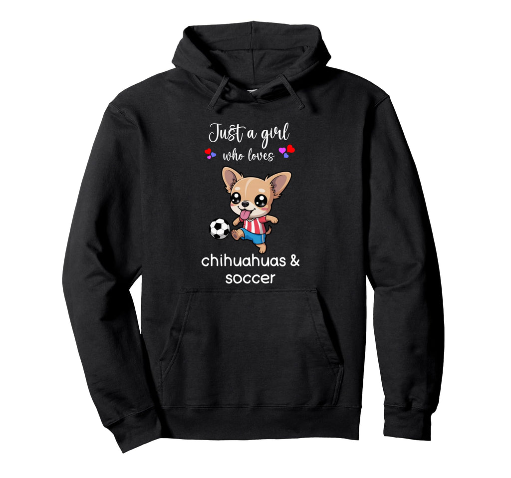 Chihuahua Soccer Chihuahua Soccer Hoodie - Custom Art Print for Adults - T-Shirt, Sweatshirt, Hoodie