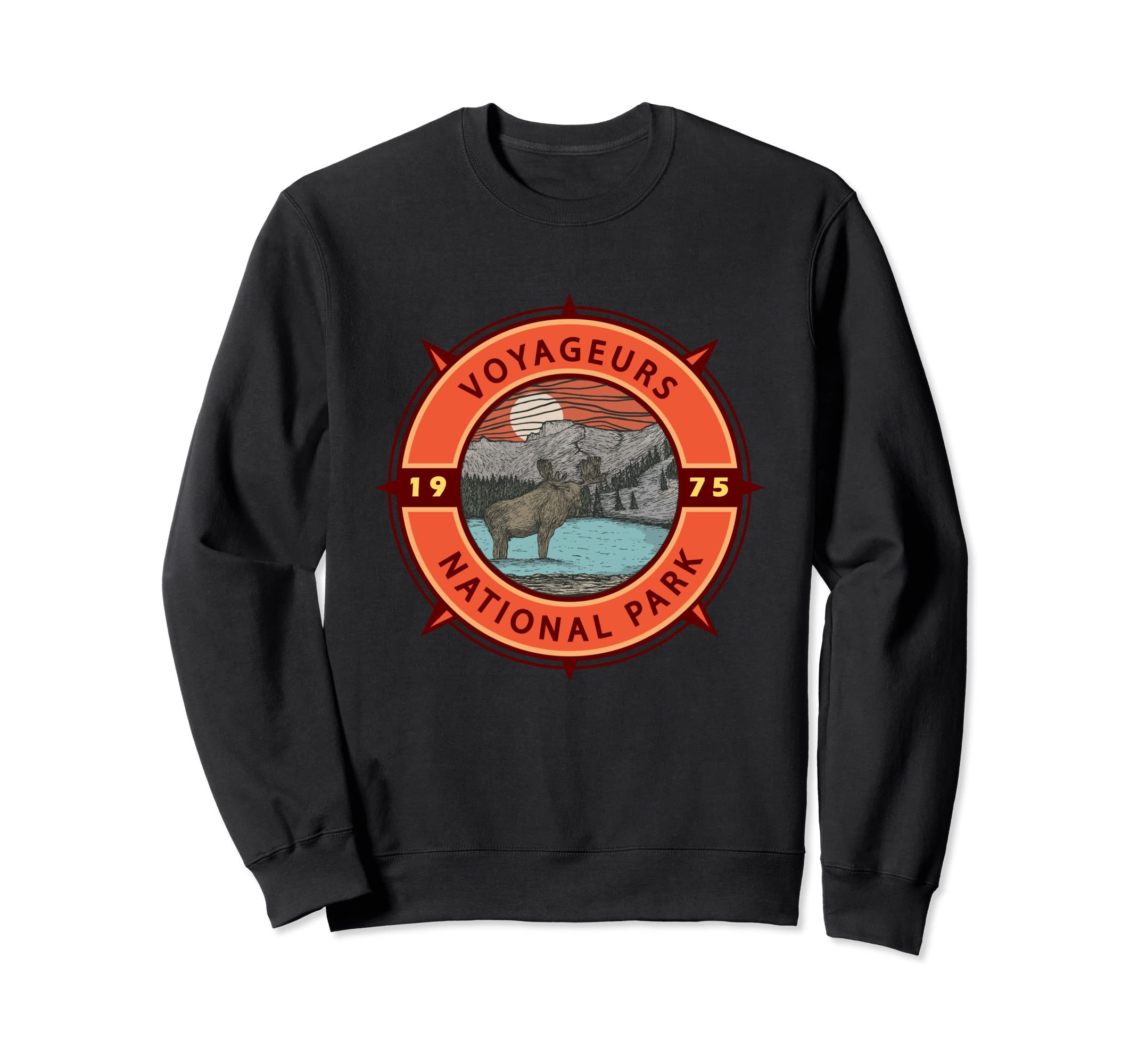 Voyageurs National Park Moose Sweatshirt - Streetwear Style for Adults - T-Shirt, Sweatshirt, Hoodie