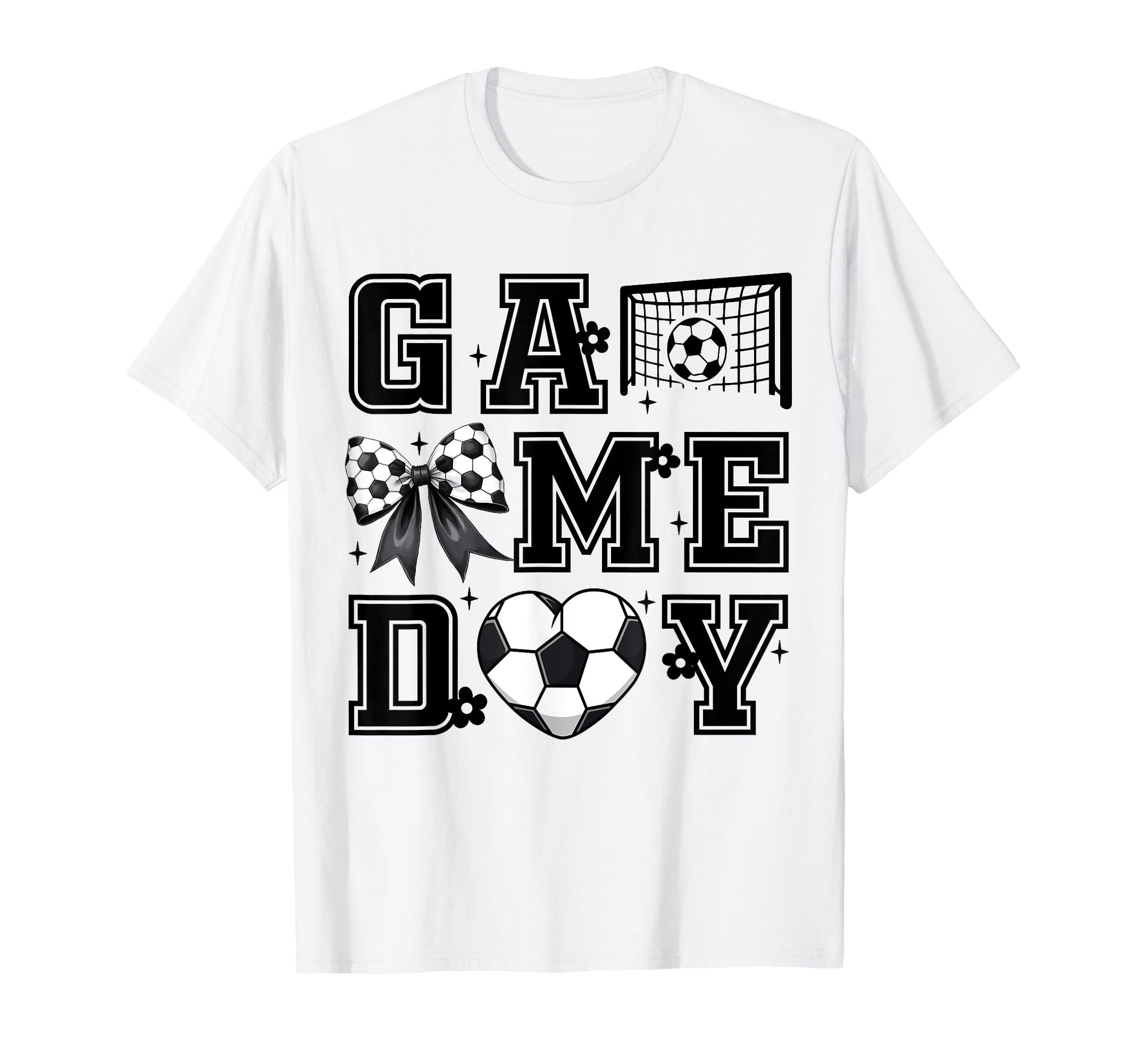 Soccer Game Day Coquette Bow Funny T-Shirt - Aesthetic Graphic Men Women - T-Shirt, Sweatshirt, Hoodie