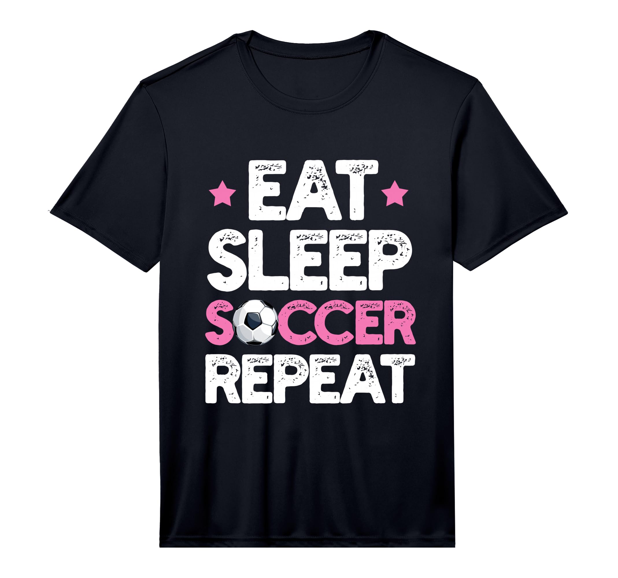 Eat Sleep Soccer Repeat Funny Soccer T-Shirt - Graphic Print Men Women - T-Shirt, Sweatshirt, Hoodie