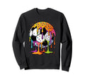 Melting Soccer Ball Rainbow Sweatshirt - Casual Everyday Wear for Adults - T-Shirt, Sweatshirt, Hoodie