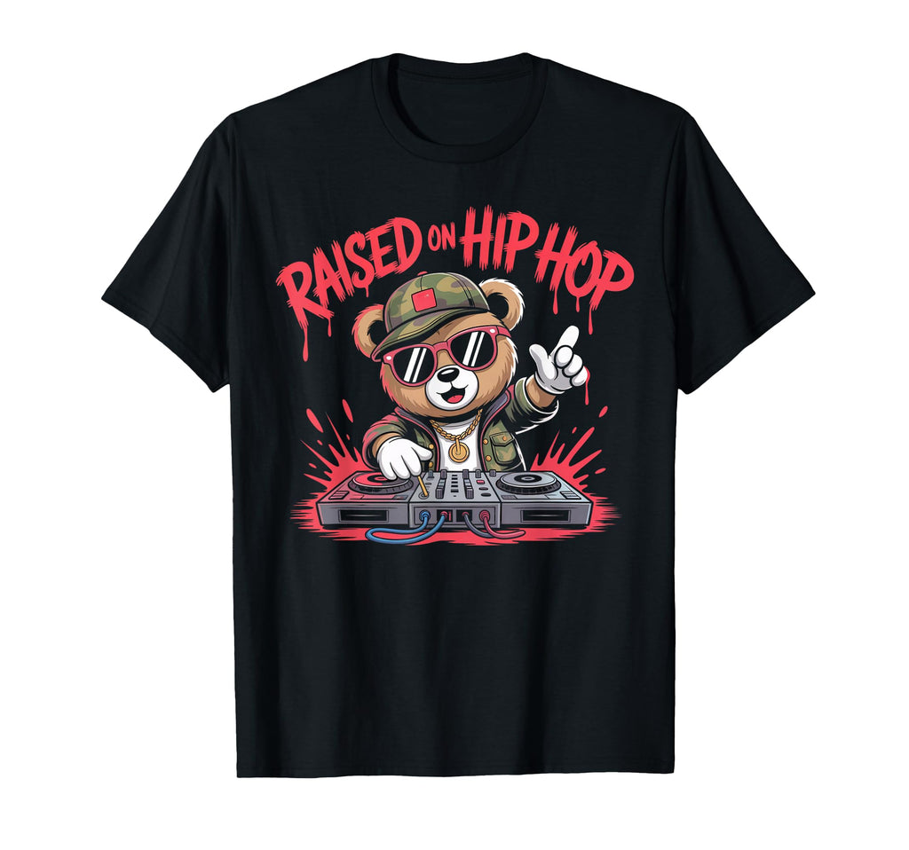 Camouflage Rapper Teddy Bear T-Shirt - Casual Everyday Wear for Adults - T-Shirt, Sweatshirt, Hoodie