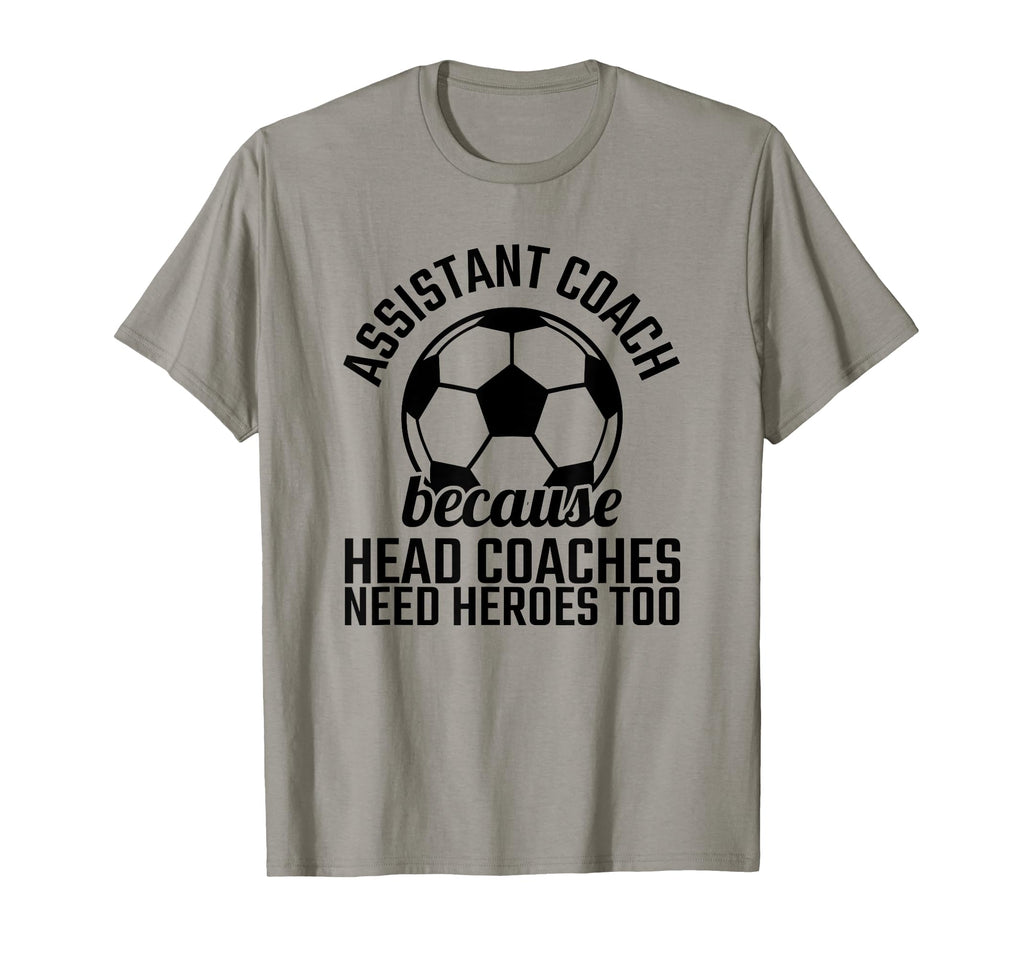 Assistant Coach Hero Funny Soccer T-Shirt - Minimalist Print for Adults - T-Shirt, Sweatshirt, Hoodie