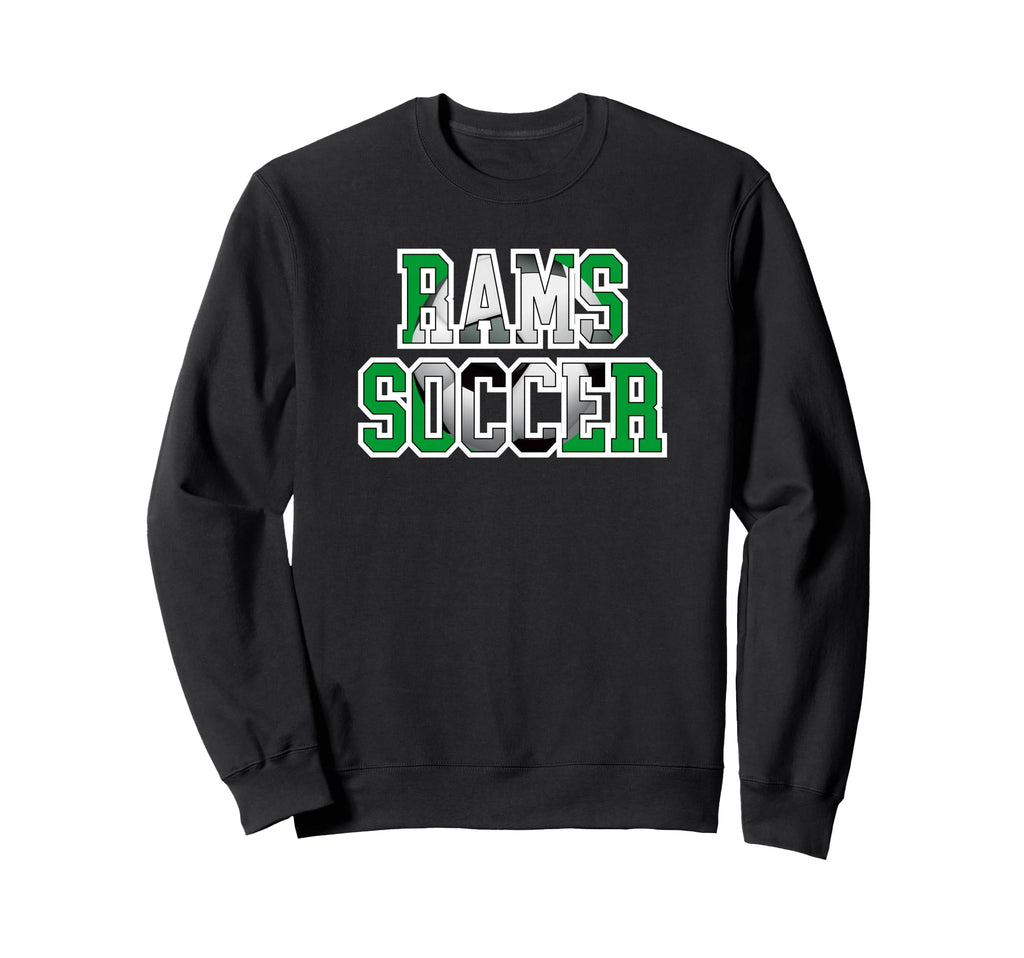 Rams Soccer Mom Game Day Mascot Sweatshirt - Custom Art Print Men Women - T-Shirt, Sweatshirt, Hoodie