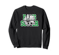 Rams Soccer Mom Game Day Mascot Sweatshirt - Custom Art Print Men Women - T-Shirt, Sweatshirt, Hoodie