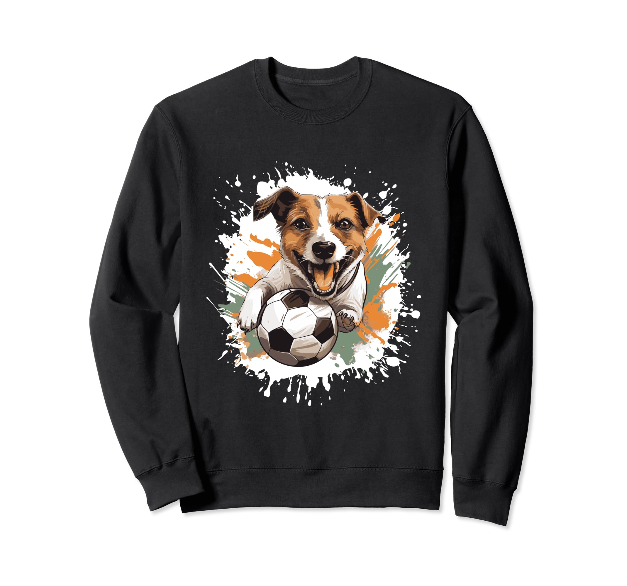 Jack Russel Terrier Dog Playing Sweatshirt - Novelty Apparel for Adults - T-Shirt, Sweatshirt, Hoodie