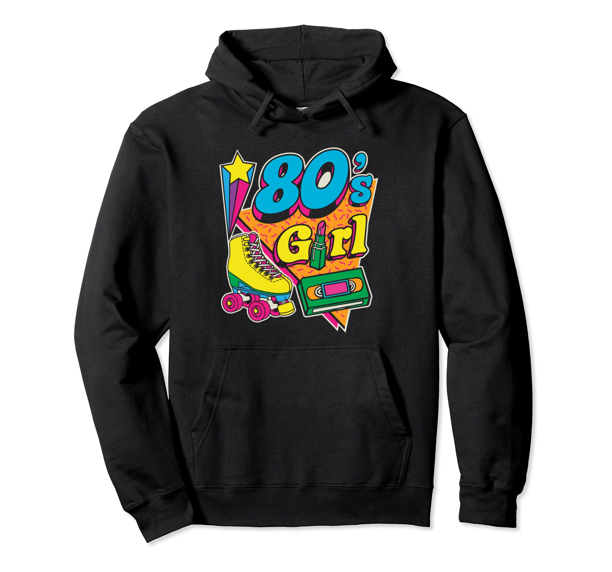 80S Roller Skater Music Lover Skate Hoodie - Fun Novelty Design Unisex - T-Shirt, Sweatshirt, Hoodie