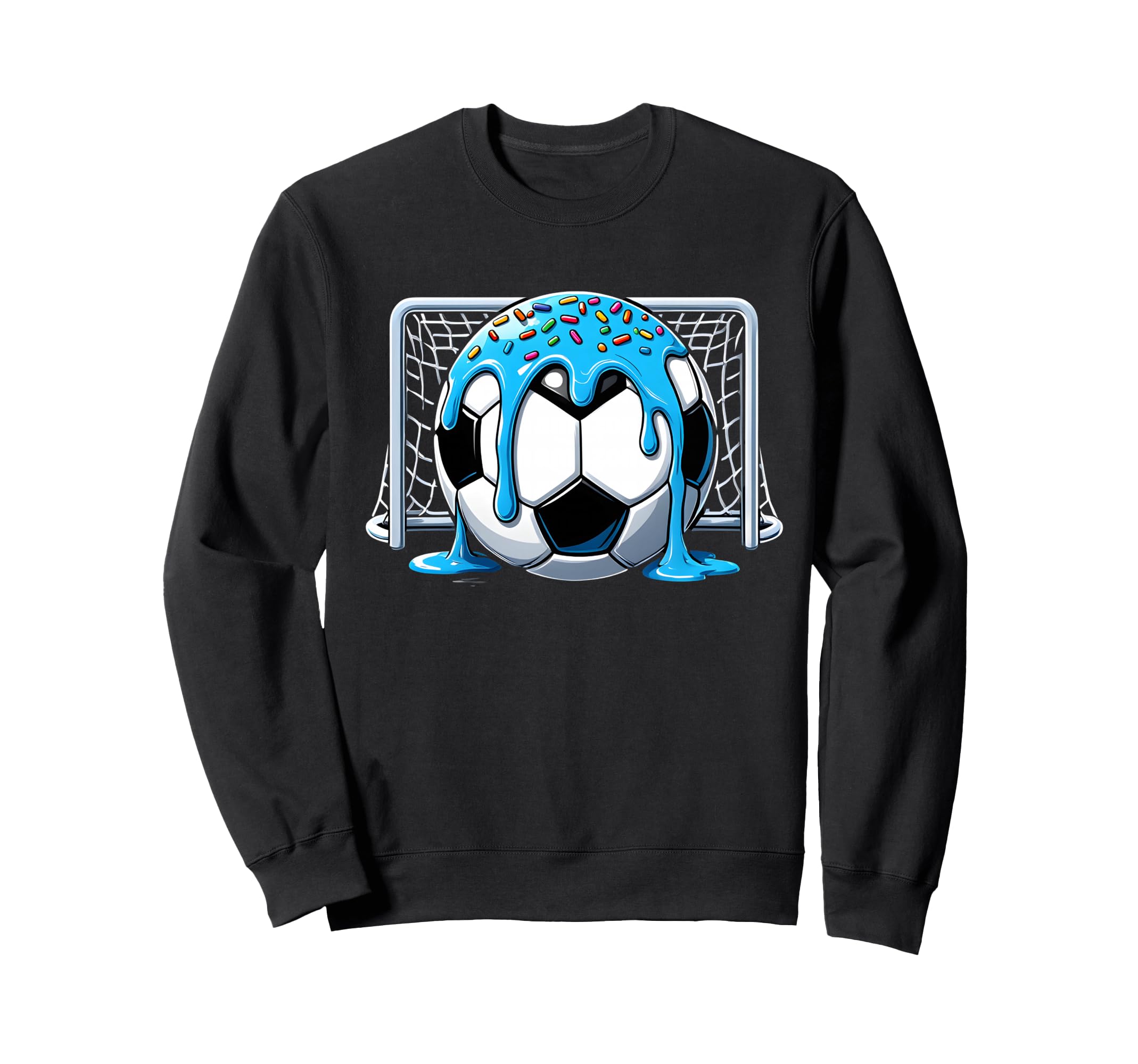 Soccer Drip Ice Cream Drip Soccer Sweatshirt - Minimalist Print for Adults - T-Shirt, Sweatshirt, Hoodie
