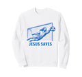Funny Jesus Saves Soccer Goal Sweatshirt - Trendy Graphic for Adults - T-Shirt, Sweatshirt, Hoodie
