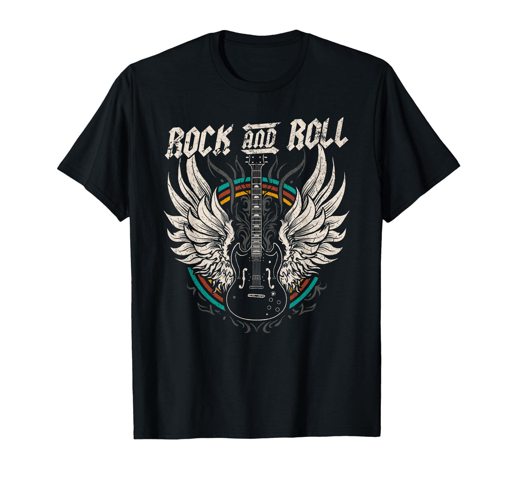 Rock And Roll Guitar Rock Music T-Shirt - Minimalist Print Men Women - T-Shirt, Sweatshirt, Hoodie