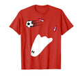 Funny Soccer Halloween Ghost Bicycle T-Shirt - Minimalist Print for Adults - T-Shirt, Sweatshirt, Hoodie