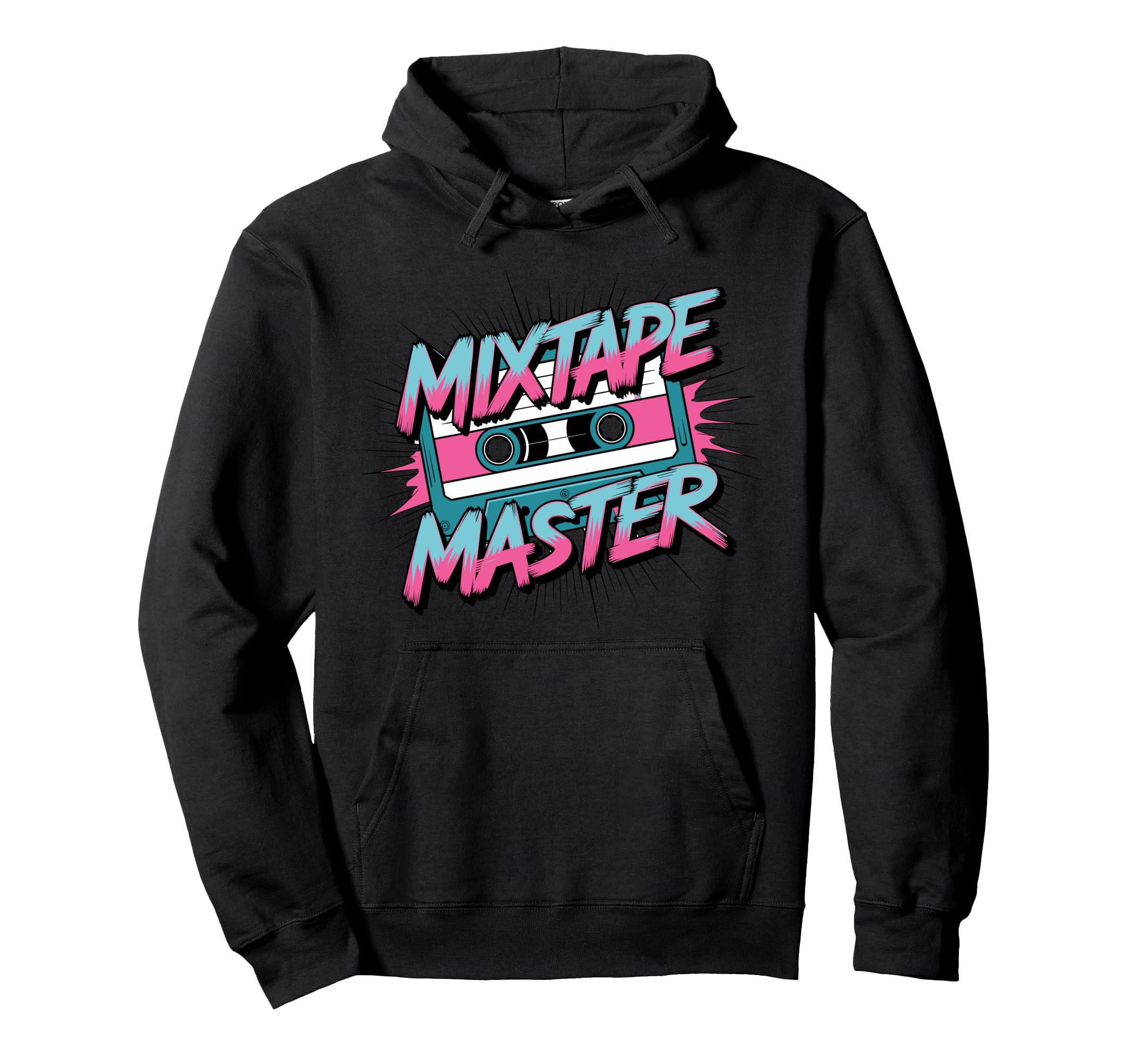 Mixtape Master Cassette Vibes Hoodie - Minimalist Print for Adults - T-Shirt, Sweatshirt, Hoodie