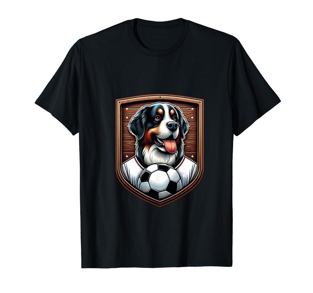 Bernese Mountain Dog Soccer Player Fan T-Shirt - Unique Graphic Men Women - T-Shirt, Sweatshirt, Hoodie