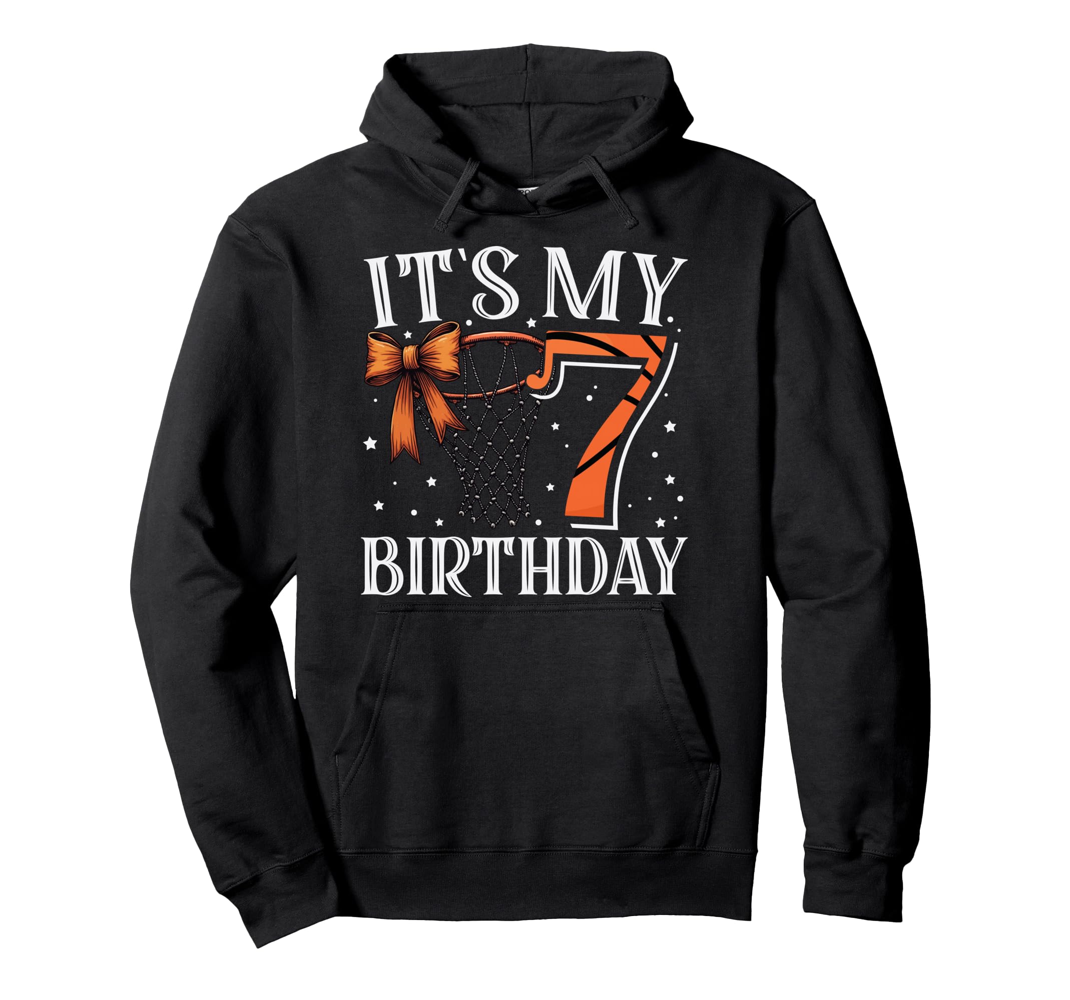 Its My 7 Birthday Seven Basketball Hoodie - Custom Art Print for Adults - T-Shirt, Sweatshirt, Hoodie